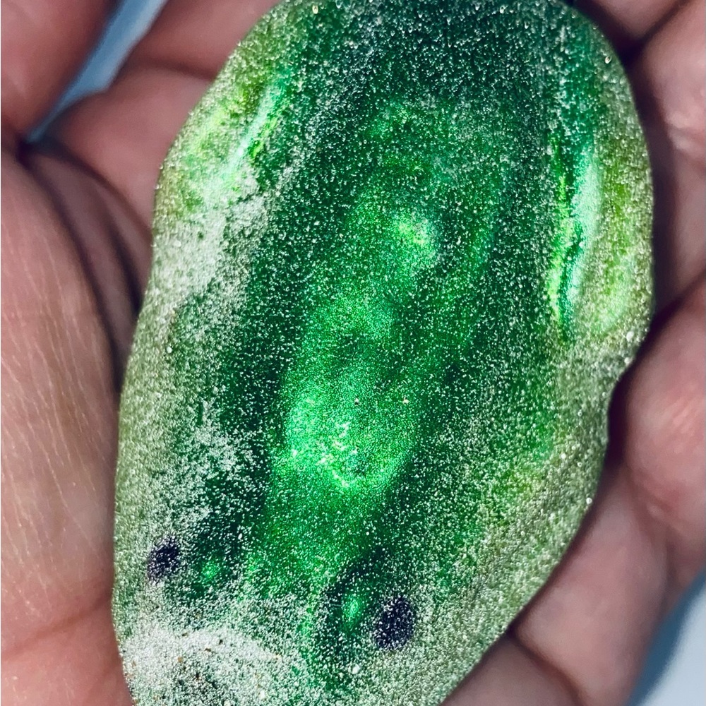 Authentic Star Topped Inge-Glas German Made Christmas Ornament Frog.